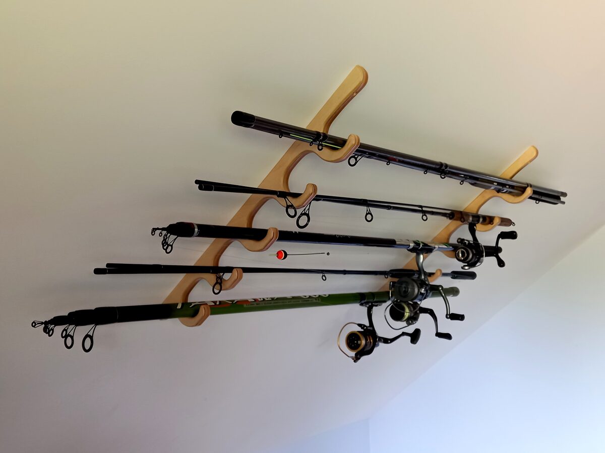 Fishing rod rack / plywood / oak veneer / BESTO U3 - shop - BWORKSHOP